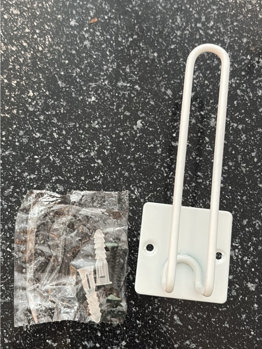 White Wall Hat Hook Hanger - Single Metal Loop Hook